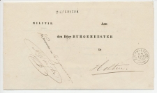 Trein takjestempel Zutphen - Leeuwarden 1876