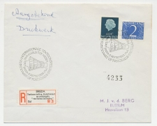 Aangetekend Breda 1964 - Tent. Ruimtevaart op Postzegels