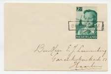 Em. Kind 1951 - Nieuwjaarsstempel Schiedam