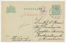 Briefkaart Schiedam - Amsterdam 1917 - Bestellerstempel