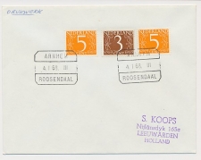 Treinblokstempel : Arnhem - Roosendaal III 1968