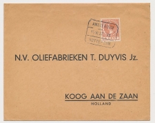 Treinblokstempel : Amsterdam - Rotterdam XII 1937