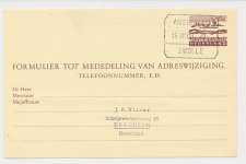 Treinblokstempel : Amsterdam - Zwolle III 1966
