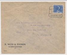 Treinblokstempel : Delfzijl - Groningen V 1949