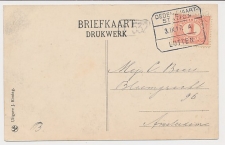 Treinblokstempel : Dedemsvaart Station - Lutten A 1917