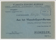 Treinblokstempel : Eindhoven - Maastricht III 1935