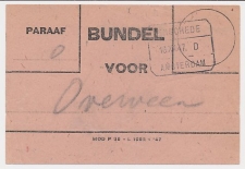 Treinblokstempel : Enschede - Amsterdam D 1947