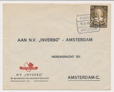 Treinblokstempel : Enschede - Amsterdam C 1948