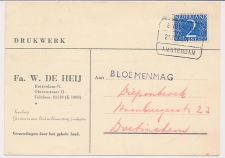 Treinblokstempel : Enschede - Amsterdam N 1952