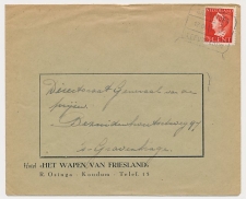 Treinblokstempel : Groningen - Leeuwarden 1946