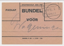 Treinblokstempel : Groningen - Zwolle C 1951