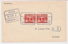 Treinblokstempel : Gouda - s Gravenhage F 1927