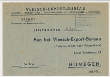 Treinblokstempel : Harlingen - Leeuwarden D 1935