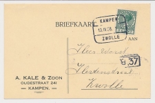 Treinblokstempel : Kampen - Zwolle 1 1928