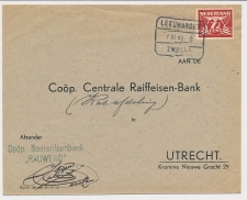 Treinblokstempel : Leeuwarden - Zwolle H 1943