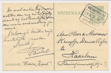 Treinblokstempel : Nieuweschans - Groningen IV 1928