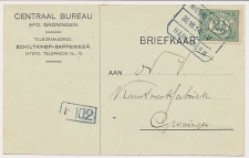 Treinblokstempel : Nieuweschans - Harlingen V 1914