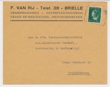 Treinblokstempel : Oostvoorne - Spijkenisse II 1940