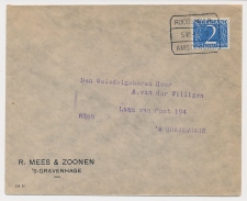 Treinblokstempel : Roosendaal - Amsterdam B 1949