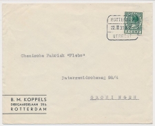 Treinblokstempel : Rotterdam - Utrecht XV 1939