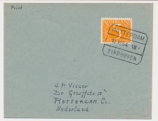 Treinblokstempel : Rotterdam - Eindhoven VIII 1954