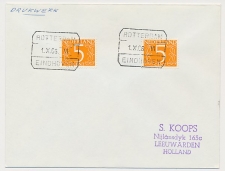 Treinblokstempel : Rotterdam - Eindhoven VI 1966