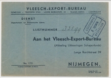 Treinblokstempel : Rotterdam - Eindhoven B 1935