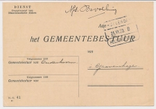 Treinblokstempel : Rotterdam - Hellevoetsluis B 1933