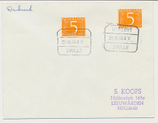 Treinblokstempel : Utrecht - Zwolle XV 1966