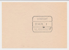 Treinblokstempel : Utrecht - Vlissingen I 1978