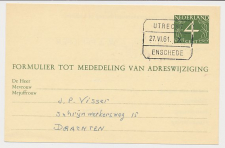 Treinblokstempel : Utrecht - Enschede X 1961