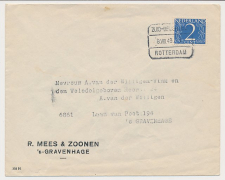 Treinblokstempel : Zuid-Beijerland - Rotterdam I 1949