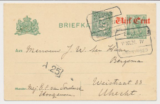 Treinblokstempel : Zwolle - Groningen IV 1921