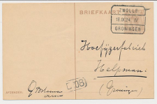 Treinblokstempel : Zwolle - Groningen IV 1924