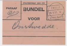 Treinblokstempel : Zwolle - Groningen III 1951