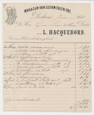 Nota Dockum 1878 - Magazijn van IJzerwerken