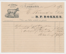 Nota Leeuwarden 1870 - Koe