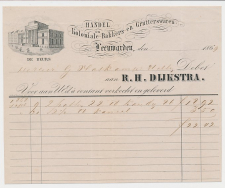 Nota Leeuwarden 1869 - De Beurs - Bakkers en Grutterswaren