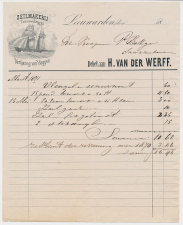Nota Leeuwarden 1871 - Schip - Zeilmakerij - Touwwerken