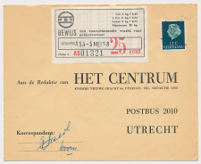Doorn - Utrecht 1958 - NBM Vrachtbewijs 25 cent