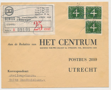 Maarn - Utrecht 1958 - NBM Vrachtbewijs 25 cent