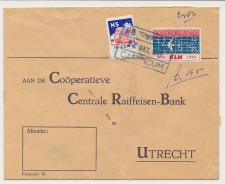 Treinbrief Castricum - Utrecht 1959