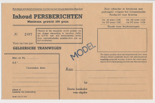 Persbericht Geldersche Tramwegen ( 1967 ) - MODEL