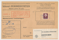 Megchelen - Doetinchem 1956 - Persbericht Geldersche Tramwegen