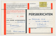 Horst - Venlo 1966 - Persbericht Z.O. Autobusdienst