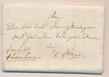 Goudriaan - Den Haag 1796 - Frranco tot Schoonhoven