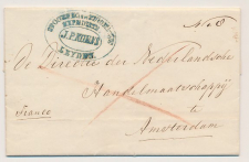 Leiden - Amsterdam 1850 - Spoorweg En Stoomboot Expeditie Koens
