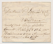 Baarn - Schiedam 1825 - Per Beurtman van Amersfoort