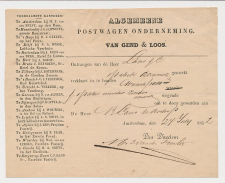 Amsterdam 1852 - Postwagen Ondernemening Van Gend en Loos