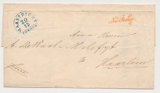 Halfrond-Francostempel Maastricht 1841 - Na Posttijd